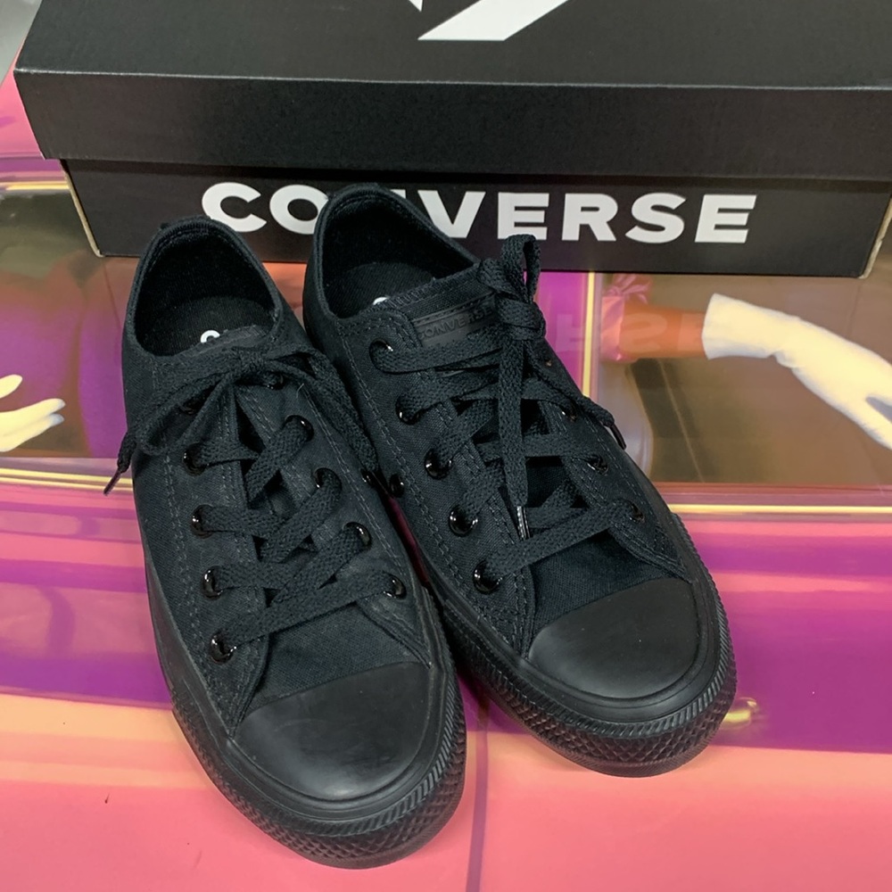 CONVERSE Unisex Chuck Taylor AllStar Black Monochrome M4 W6 - NIB M5039